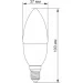   LED  VIDEX C37e 3.5W E14 3000K (23493)