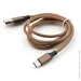  Vinga USB 2.0 AM to Type-C 1, Brown (VCPDCTCNB21BR)