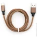  Vinga USB 2.0 AM to Type-C 1, Brown (VCPDCTCNB21BR)
