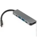 USB-  Vinga Type-C to 4K HDMI+ USB3.0+ 2*PD aluminium (VCPHTC5AL)