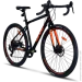 VNC  PrimeRacer A7 Shimano 700C M/49cm (V51A7SH-2849-BO) Black/Orange 700C M (49)