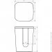 Volle    70*70*105 ' Solid surface (18-40-209)