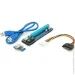 Voltronic Riser PCI-EX, x1=>x16, 4-pin MOLEX, SATA=>4Pin, USB 3.0 AM-AM 0,6  (),  PS 100 16V, 