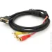 Voltronic  VGA ()-3RCA () 1.5m, Black/Red,  , 