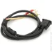Voltronic  VGA ()-3RCA () 1.5m, Black/Red,  , 