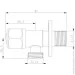 Wezer   SOL21A-16-BLACK 1/2"x1/2"  