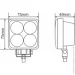   Winso Pro EPISTAR 4D  10-30V, 12W (4x3W), 1 780140