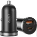    XO CC56 30W Mini Car Charger Type-C PD + USB-A () (CC56_Black)