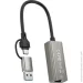 XO HUB018 USB-/USB-A to RJ45