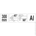 Yato Угольник 300 мм YT-7081 Yato Угольник 300 мм YT-7081