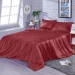 Комплект постільної білизни Zastelli Постільна білизна Бургунді Шовк сімейне 2х145х210 Комплект постільної білизни Zastelli Постільна білизна Бургунді Шовк сімейне 2х145х210