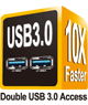 Double USB3.0 Access