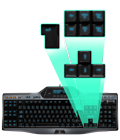 Straight keyboard layout