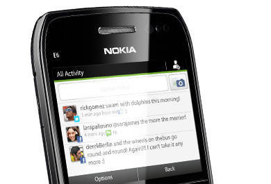 Смартфон Nokia E6 з підтримкою електронної пошти та соціальних мереж