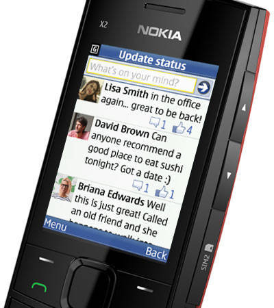   Nokia X2-02  Facebook.
