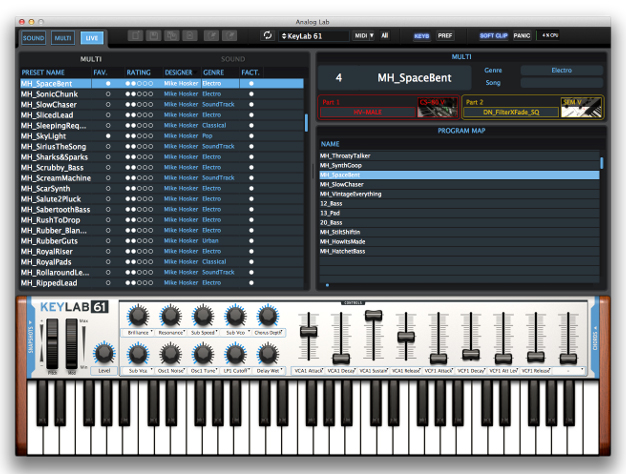 analog lab live mode