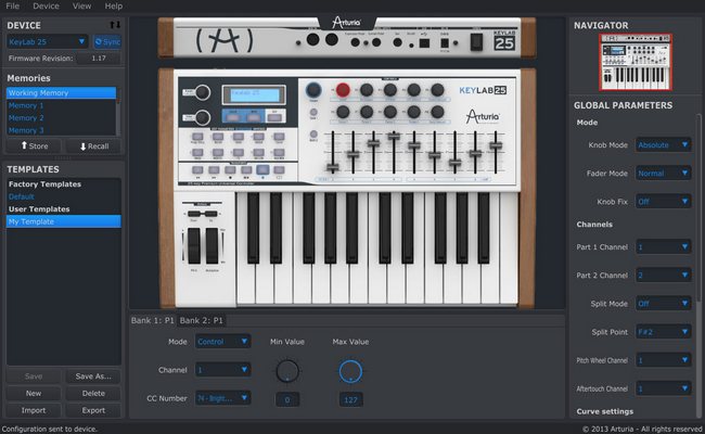 midi control center
