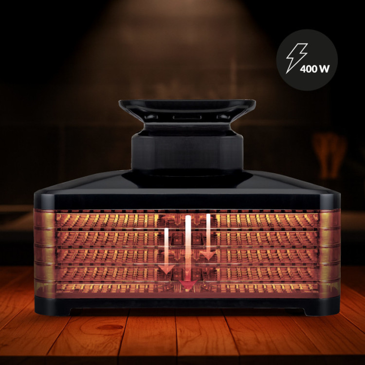 Moc suszarki do żywności 400W.