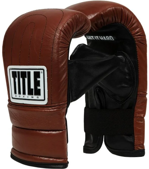 Title Boxing Old School Heavy Bag Gloves 2.0 Reg, светлокоричневый (OSTBG2) купить Перчатки