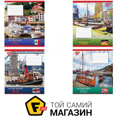 1 Вересня Тетрадь А5 60 листов, в линию YES RIVER CITIES (10 штук в упаковке) (763857)