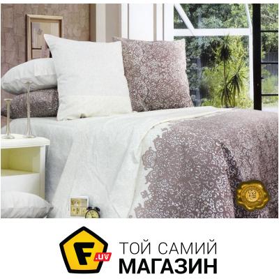 

Комплект постельного белья Еней-Плюс Двойной постельный комплект B0317, цвет: бежевый, коричневый