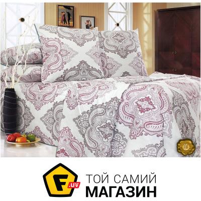 

Комплект постельного белья Еней-Плюс Двойной постельный комплект B0349, цвет: серый, красный