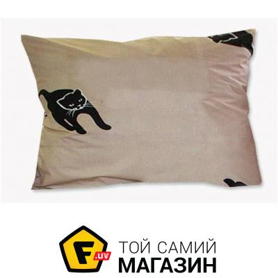 

Еней-Плюс Наволочка T0191 (50х70), цвет: бежевый (кремовый), коричневый