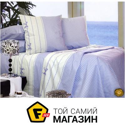 

Еней-Плюс Простынь T0560 (200x220), цвет: голубой, белый
