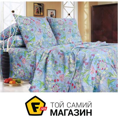 

Комплект постельного белья Еней-Плюс Двойной постельный комплект T0649, цвет: синий, голубой, зеленый