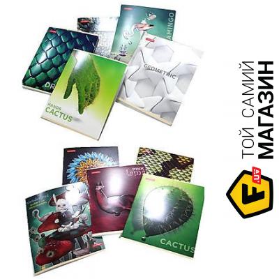 

Тетрада Тетрадь 48 листов, в клетку серия 3D с тиснением "Ассорти" (10 штук в упаковке) (ТЕ1183)