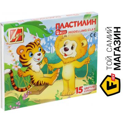 

ЛУЧ Пластилин Зоо мини 15 цветов 20С1357-08