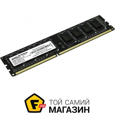 

Память AMD DDR3 4GB, 1600MHz, PC3-12800 (R534G1601U1S-UOBULK)