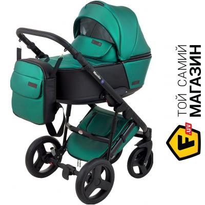 

Коляска Bair Mirello Plus 2в1 MP-35 зеленый перламутр/черный