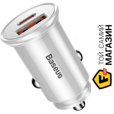 

Зарядка Baseus Circular USB, white (CCALL-YS02)