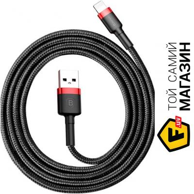 

Кабель Baseus Kevlar Lightning Cable 2м, red/black (CALKLF-CG1)