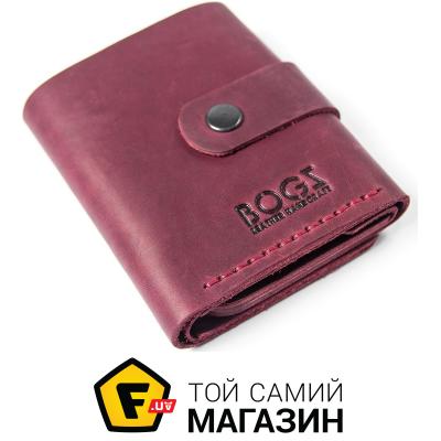

Bogz Кожаный бордовый кошелек «Ролл» p18m48s5