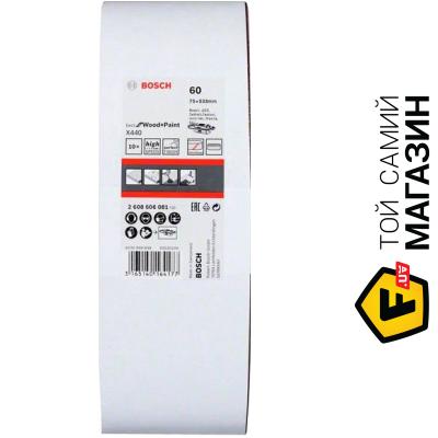 

Шлифовальная лента Bosch Best for Wood + Paint X440 75x533мм K60, 10шт. (2608606081)