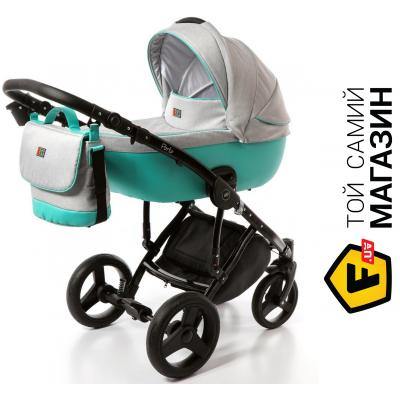 

Коляска Broco Porto 2/1 02 серый/голубой (7080)