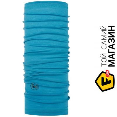 

Повязка на шею (бафф) Buff LIGHTWEIGHT Merino Wool Solid scuba blue (113010.796.10.00)