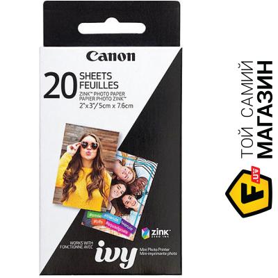 

Фотобумага Canon Zink ZP-2030 5x7.6см, 20л. (3214C002)
