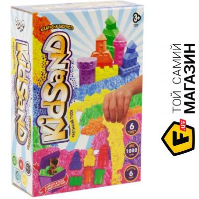 

Danko Toys Кинетический песок Dankotoys KidSand с формочками 1000 г (TOY-54536)