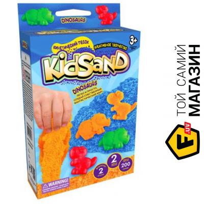 

Danko Toys Кинетический песок Dankotoys KidSand: Динозавры с формочками 200 г (TOY-59814)