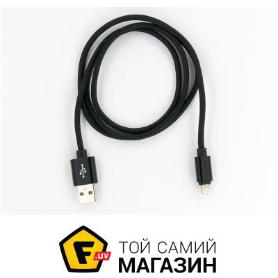 

Dengos Кабель заряду та синхронизації Lightning (в оплете, черный, 100см) (NTK-L-MT-BLACK)