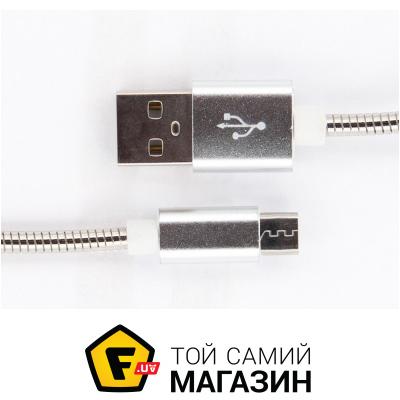 

Dengos Кабель заряда и синхронизации Micro USB (пружина, металик, 100см) (PLS-M-PRUZH-METAL)