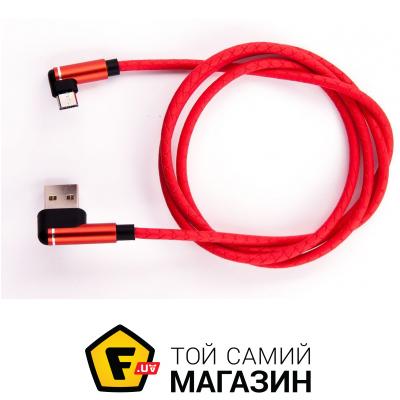 

Fine Line Кабель заряда и синхронизации Micro-USB, угловые коннектори, круглий 1м.,(red) (FL-PLS-M-UG-SOFT-RED)