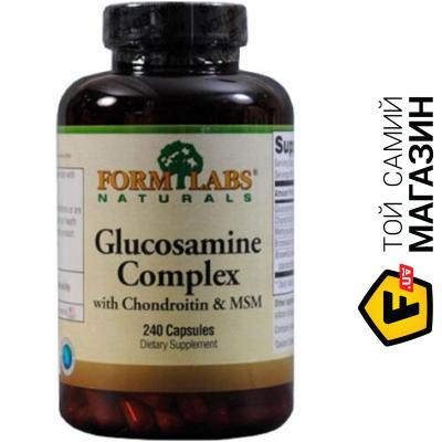

Специальная добавка Form Labs Glucosamine & Chondroitin & MSM, 240 капсул