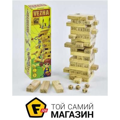

Настольная игра Fun Game Настольная деревянная игра FUN GAME Башня 7358 54 детали (2-7358-73234)