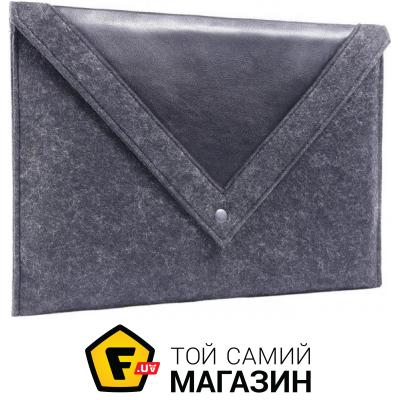 

Gmakin Черный чехол-конверт Gmakin для Macbook Air/Pro 13.3'' с треугольной крышкой (GM23)