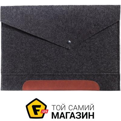 

Gmakin Чехол-конверт Gmakin для Macbook Pro 15 фетровый Темно-серый (GM11-15)
