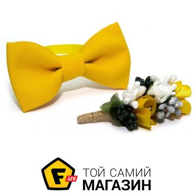 

Gofin Набор 2 В 1 бабочка и бутоньерка Желтый (GFO-16011)